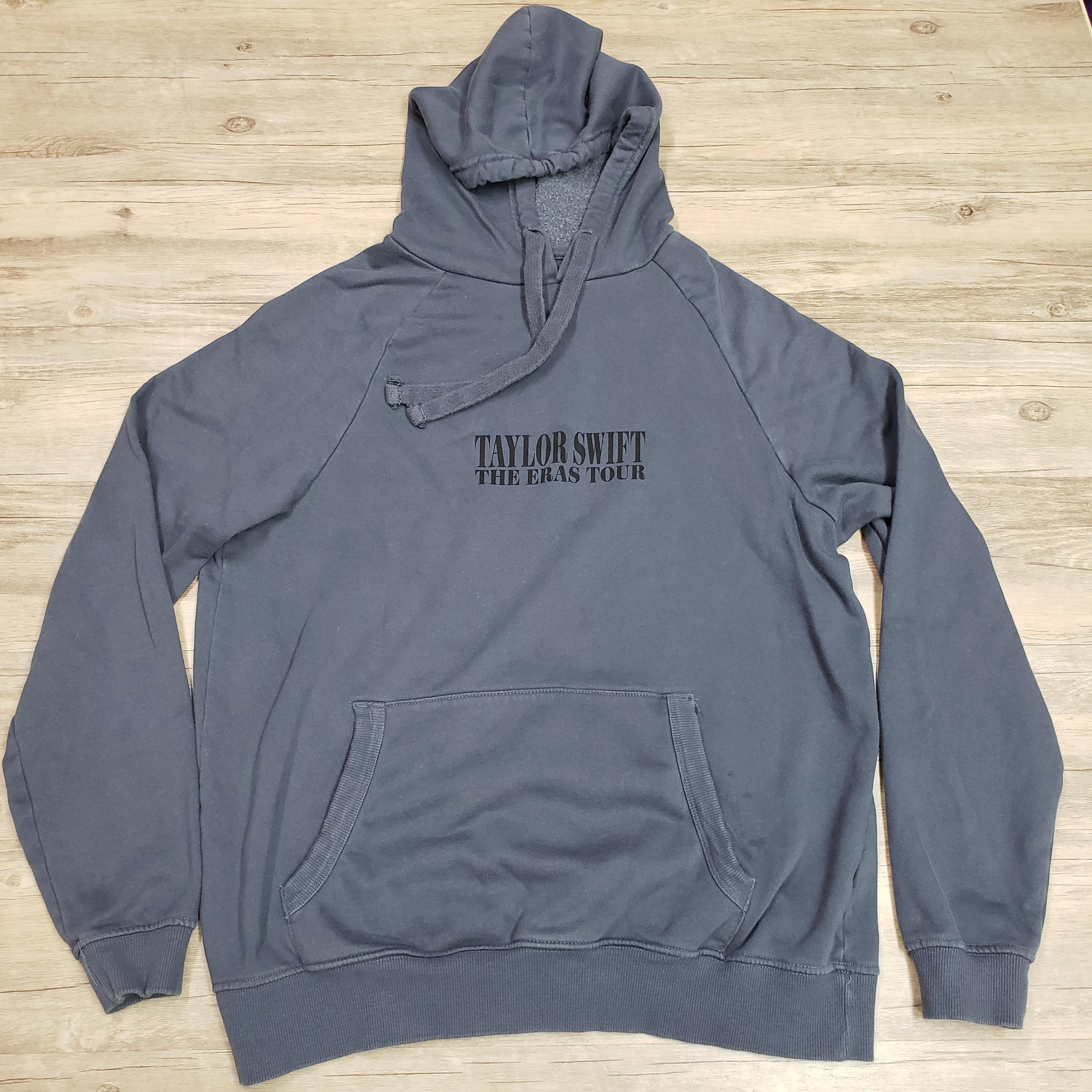 Taylor Swift Hoodie Mens Xs Gray Eras Tour 2023 2024 Pullover Fleece Sweatshirt